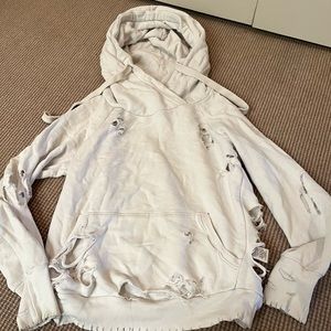 NSF distressed Lysse Hooded Sweatshirt